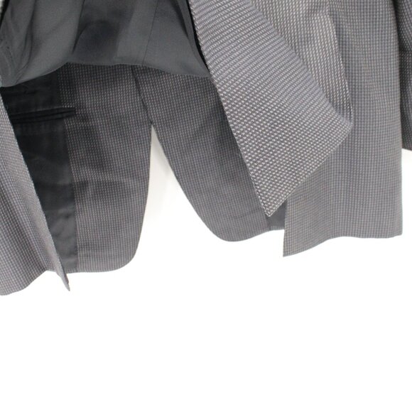 canali sport coat men's 44L three button silk wool waffle notch lapel vented - Picture 6 of 16